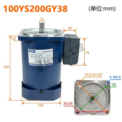 JSCC精研电机90YS60GV22 YS系列调速电机90YS120GY22 60YS06GV22X