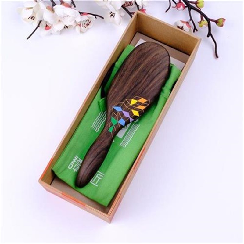 谭木匠礼盒气垫护发梳YsM3-2鱼悦翠屏格趣按摩木梳送女友礼物