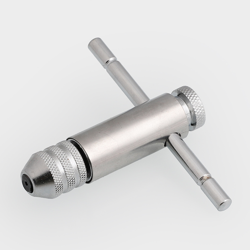 可调式棘轮丝锥扳手绞手丝攻扳手手动板手攻牙T型加长杆攻丝工具