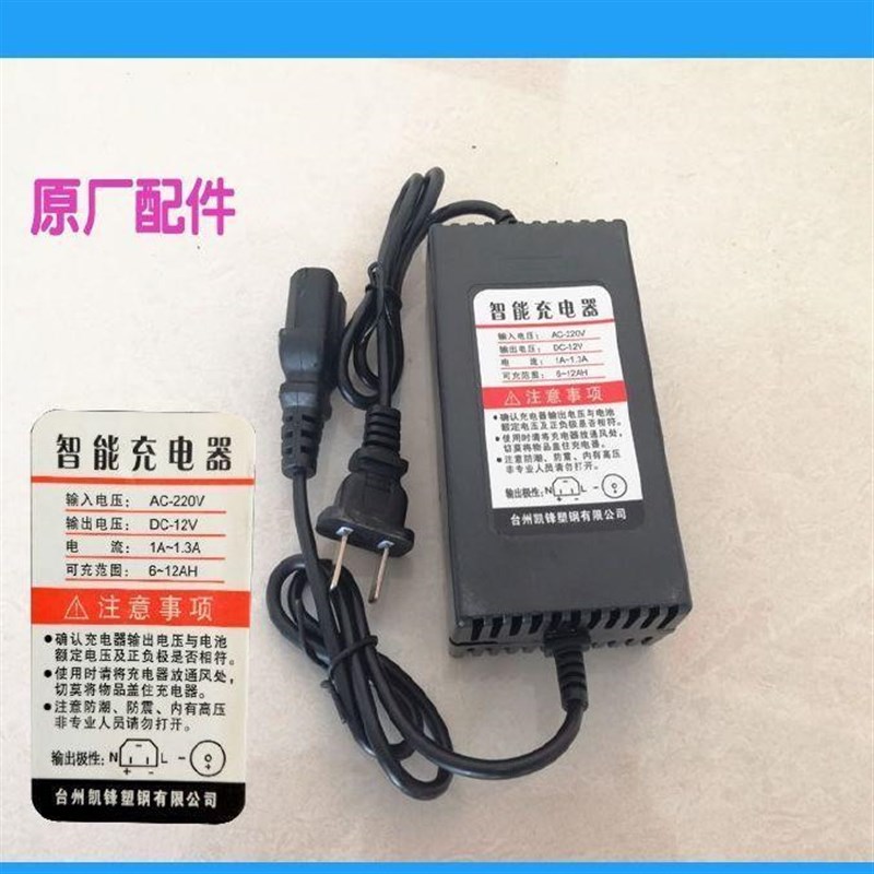 凯锋农用电动喷雾器充电器1v2伏直流脉冲三段式智能充电器电源配