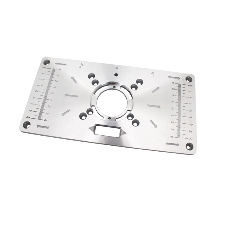 木工雕刻机倒装板 木铣开槽电动工具配件木工开孔器 修边机倒装板