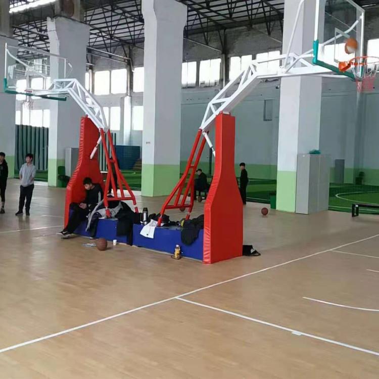 篮球架厂家户外成人标准篮球架移动式成人三色篮球架