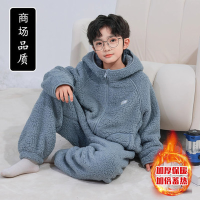 儿童睡衣男孩秋冬款2025