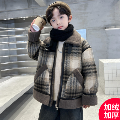 漫奕佐男童冬季保暖外套