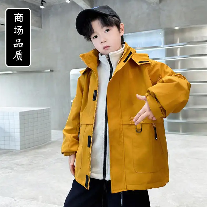 男童春秋冬款冲锋衣外套