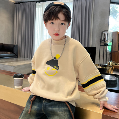 中大童冬季一体绒上衣加厚洋气