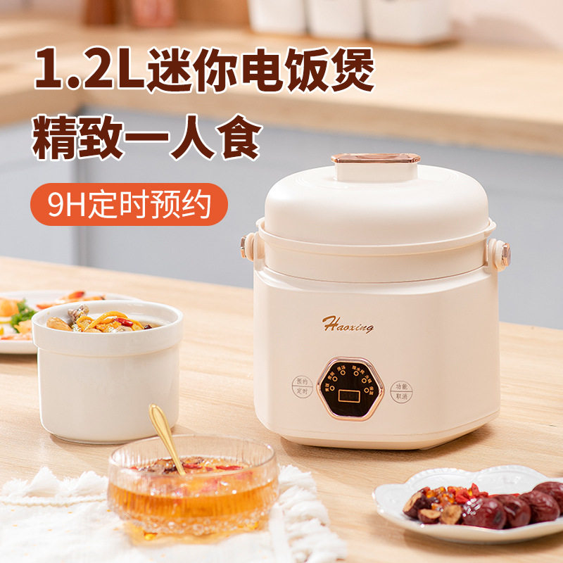 多功能电饭煲家用蒸煮锅便携煲汤迷你宿舍煮饭智能隔水炖锅小火锅