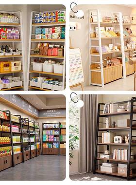 简易纳置物架多层收展架子架客示厅书架家用卧室落地储物柜G678B
