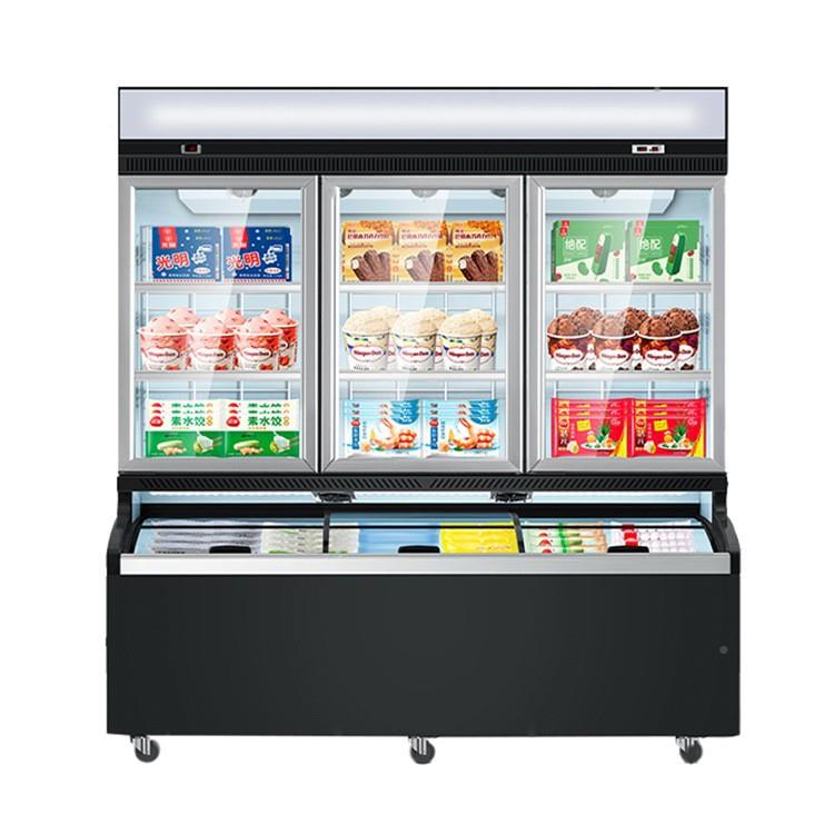 商用便利店大冷容展示柜子柜母柜冰风量YOC冷无霜冻柜冰激凌雪糕