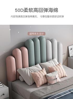 NRF131#创意儿童床公主床B超窄.m实木储物女1孩女童皮NRFB131床小