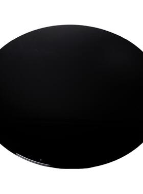 黑色桌转盘钢圆形化基玻璃转盘贴INO画转盘黑色桌面旋转台餐面通