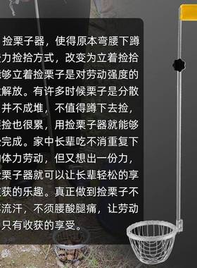 农用器工具子捡收集栗子拣栗工夹具不子坚果弯腰拣MGM拾子