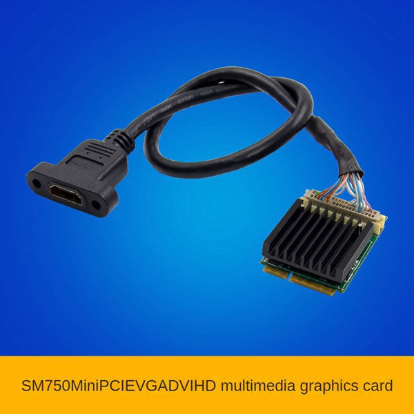 1套 颜色:图片色 材质:PCB ST418 MiniPCIE SM750 to HDMI多媒