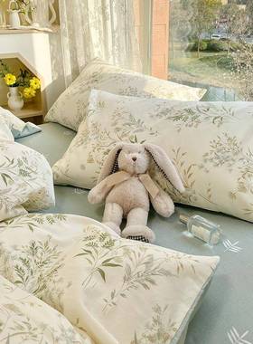 纯棉四件套17075全棉04新款床上2用品清新碎花被2床单套宿舍三件