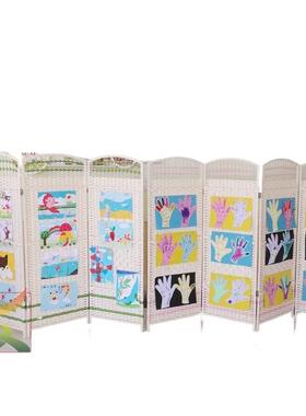 G隔断UUH幼儿园屏桌风隔断客厅中式上欧式区幼园儿域可折叠厕赵