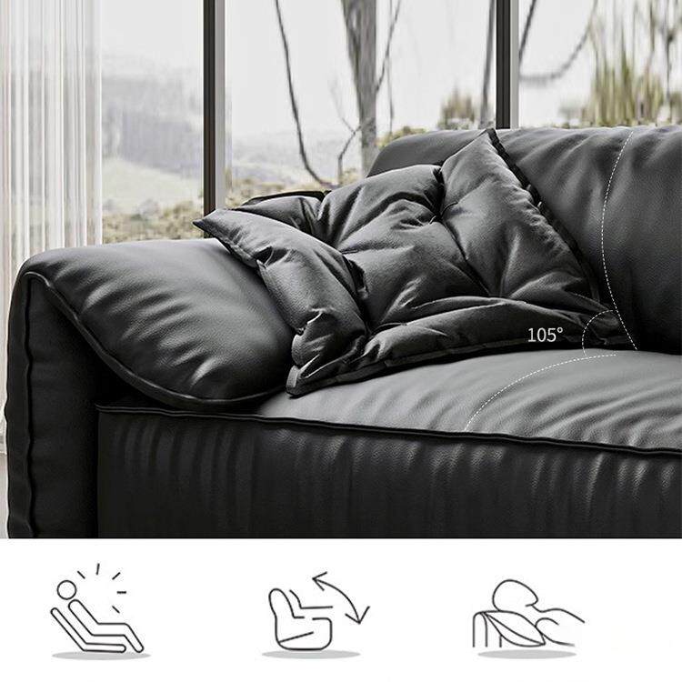 意式极简朵沙耳客厅大户型实木沙发发超宽小坐深AL100762直排沙发