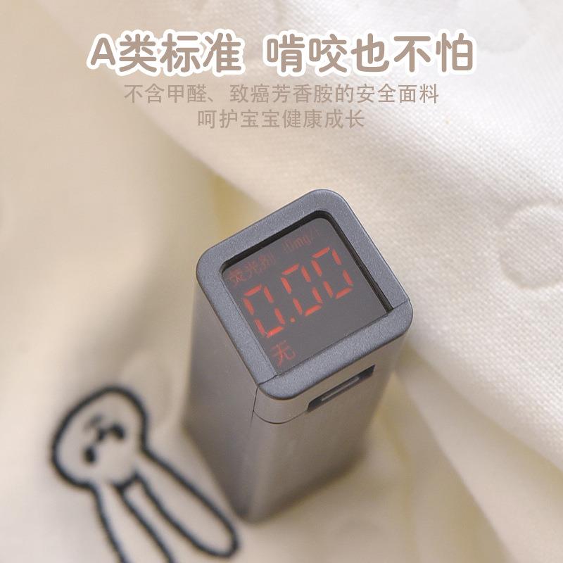 儿床新生儿纯棉纱布婴卡通刺绣床笠婴儿六床PJI层纱布床笠床套笠A