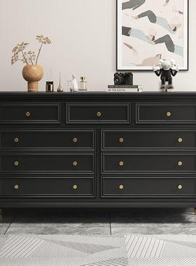 美式柜实斗UTF柜六木七八九抽屉卧室收纳现代轻奢客厅五储物斗橱