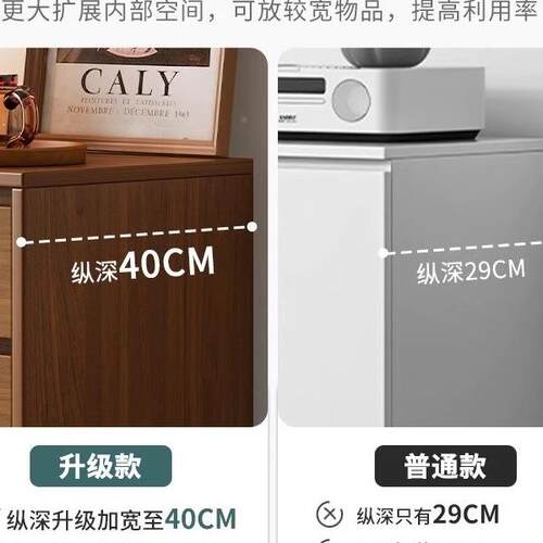 五斗柜客厅抽靠墙储物柜卧室床尾收纳约柜简LBR现代家用屉斗柜落