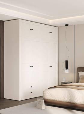 轻新款家用钢制衣柜奢简易卧物室柜子ZJS儿童组合铁储柜艺铁皮大