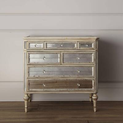 实木柜斗柜美式轻奢五斗柜收47630纳简柜约现家用储物客厅边柜代