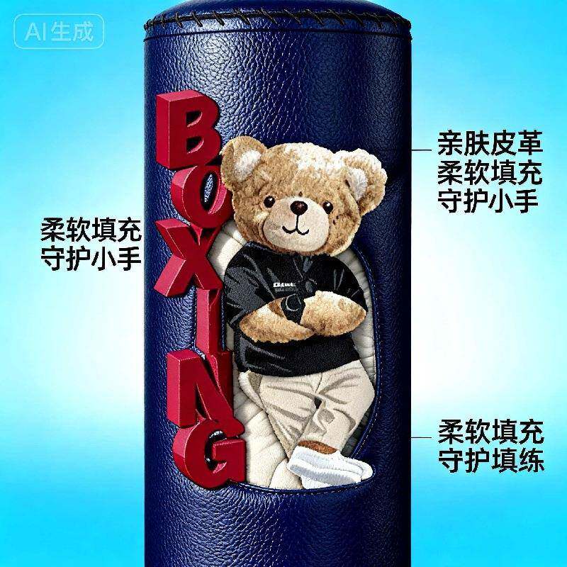 LX-001拳击沙袋散打立式家小孩跆道训拳练器材沙包不倒翁成人用防