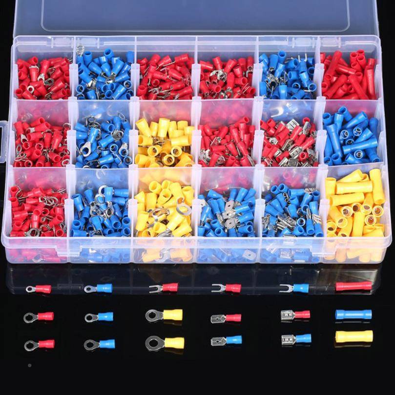 厂家直供盒装s连接端子组合2100pc冷压接线端子组合套装境1200pcs