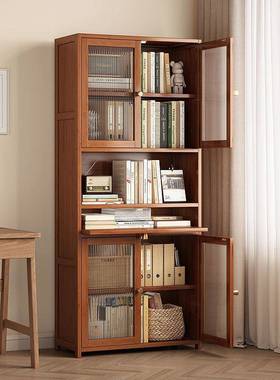 书柜落地简易书架客厅置物架46050办家靠墙收纳柜卧柜室子用公室