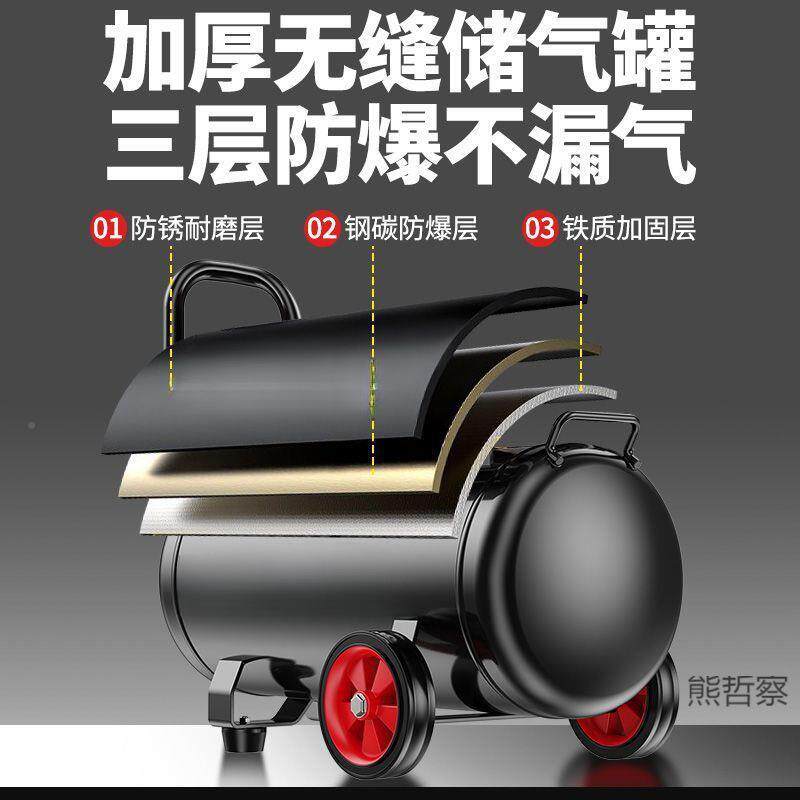 气空压小ECk2T8Wm型高压空气压缩机机无油静泵家用220V木工打音气