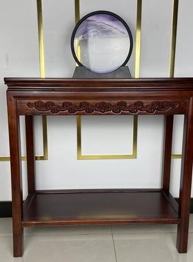 10实木盆景架形鱼中缸桌奇石桌桌窄边桌花架式边角几茶几MTQ子方