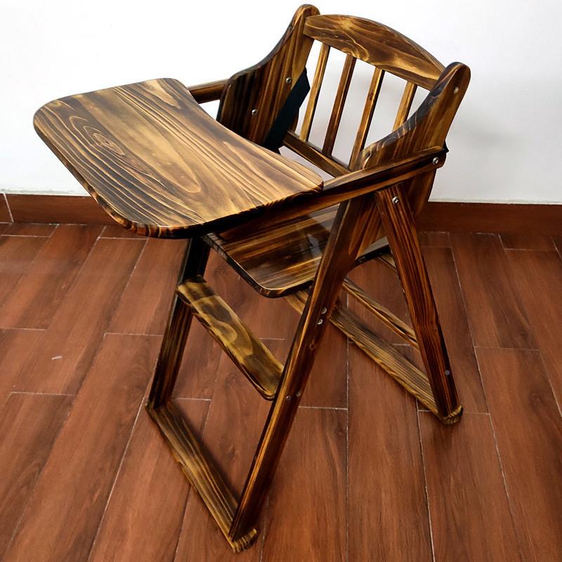 G宝xP实木宝餐桌椅NDT儿童餐椅宝座折椅小孩宝吃饭桌椅可叠酒店婴