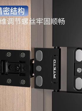 门针式铰链27度0柜门阻尼重型叶门铰形门合页玻璃门铝框合缓96764