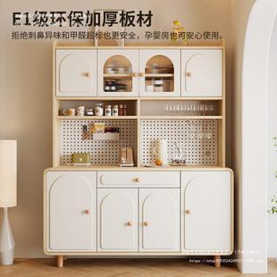 奶油FND风酒柜餐边柜靠墙一柜体客家小型厅现代简约置物用架展示