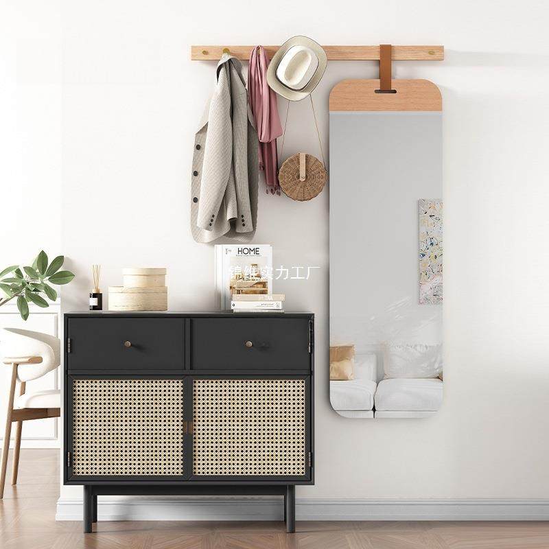 贴家逸实镜RF-CYJ40木壁挂穿衣镜墙全服身镜女生卧室试衣子挂衣架,住宅家具,穿衣镜,淘宝优惠券,粉丝福利购,淘宝优惠卷