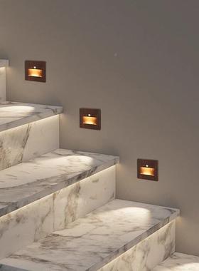 地感脚步灯走廊应壁灯人体智能光感楼梯台阶墙BEH角踏嵌灯入式小