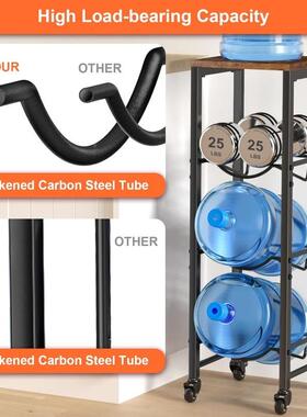 跨贸易桶收纳境水置架纳架橱柜可W0017移动置物架3层水桶架