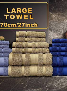 境巾货纯源全棉毛巾浴方巾六49910件套跨境棉毛巾浴巾家跨用吸水