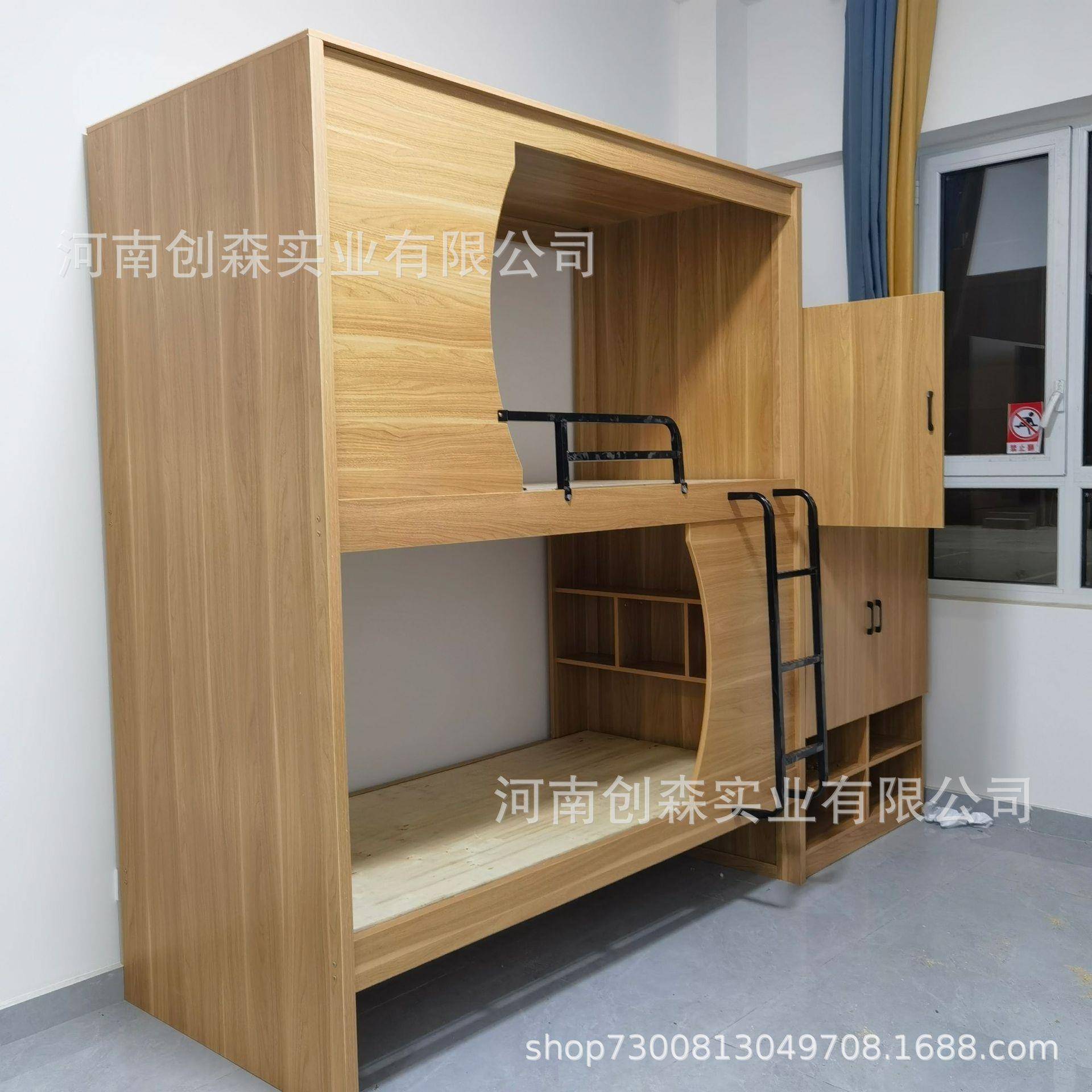 青单人下铺寝室简双层床上学生宿舍学生床02电脑家旅用约上铺架子