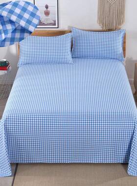 V45O纯老粗布床棉单单人件F76ST7MT加厚0加密10学生宿舍双棉麻小