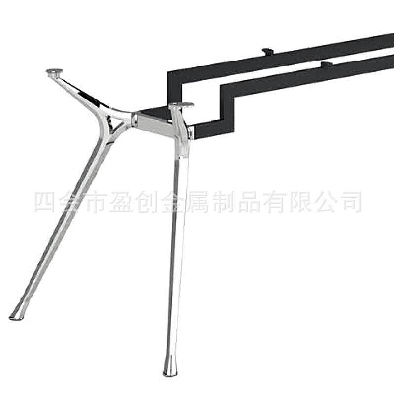 铝合金餐脚架桌角架室茶几边几脚架办公CR-03A-1桌架餐桌桌脚架