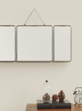 形代简约金属方折镜不锈钢挂三墙53702镜浴室现梳妆台民宿高清装