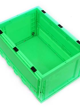 大号叠周转箱加塑料折叠箱厚子56804绿色生鲜配折送冷链物流叠折