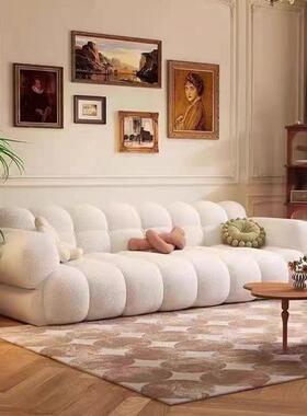 法式户沙发美泡芙复古艺绿色沙发大小型奶油风绿色式70625294钢琴