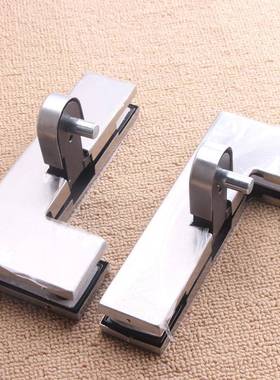 偏心玻璃门夹UVR可开10度无门框顶夹异性夹玻8璃夹曲夹七字夹