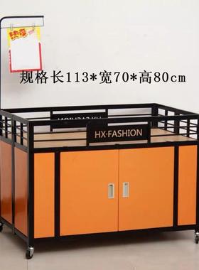 超市USO促折销摆花车服装商店货架甩货车摊推车叠车场特卖展示架
