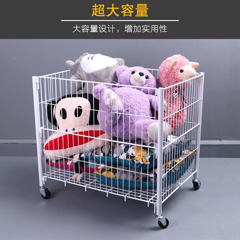 超JMI市可移小服货架动卸衣网篮玩具球花车展示架甩售带轮可拆促