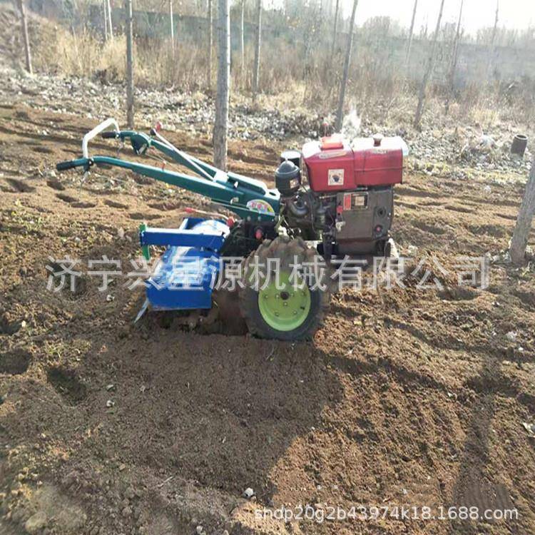 加械固强动力扶210418拖拉手机手扶车圆盘犁农机小业型旋耕松土收