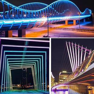 太阳能L户外3030-72d程七彩灯带自变色ED软动灯条防水外墙夜景装