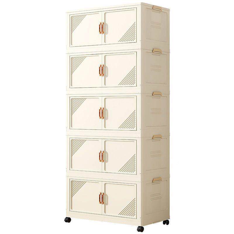 双开门收纳箱折叠式储收物柜衣服KBJ玩具折叠纳箱多移动层收可纳