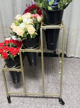 多鲜花架多移动花层店架简颜05212色多种选择约花架子